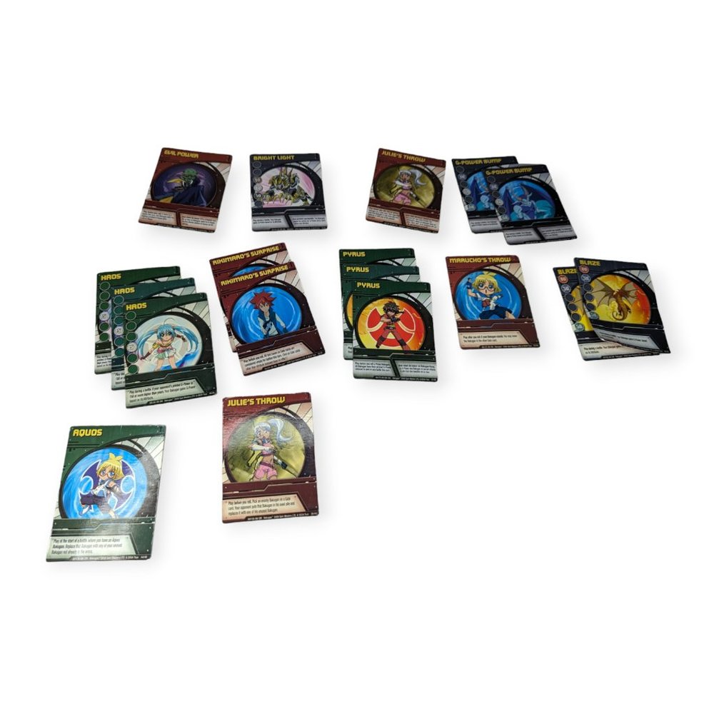 Sega Toys Bakugan Trading Cards Lot of 18 Cards